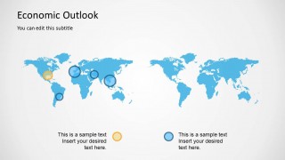 Economic World Map Template for PowerPoint