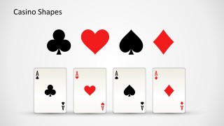 Four Aces Card Slide Design for PowerPoint