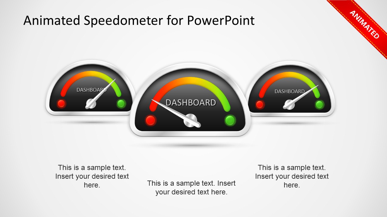 Animated Dashboard PowerPoint Template - SlideModel