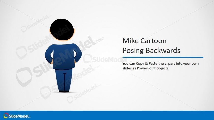 Male Cartoon Posing Backwards Picture