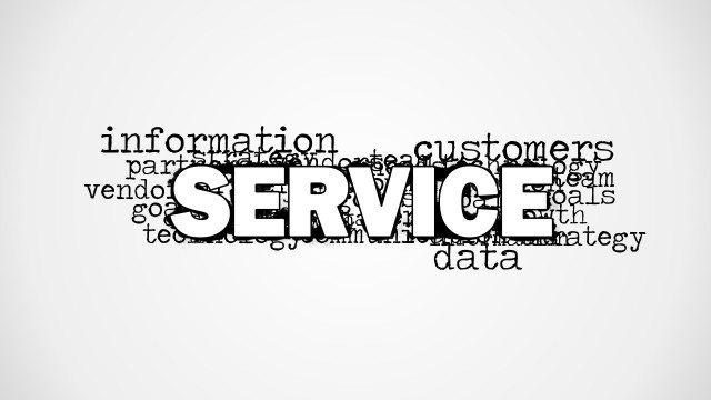 Service Word Cloud Picture for PowerPoint