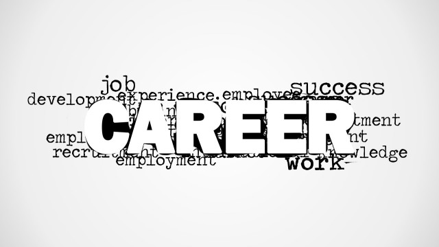 Career Word Cloud Picture for PowerPoint
