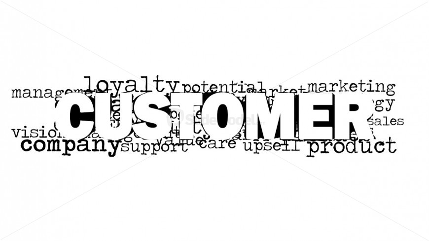 Customer Word Cloud Picture White Background