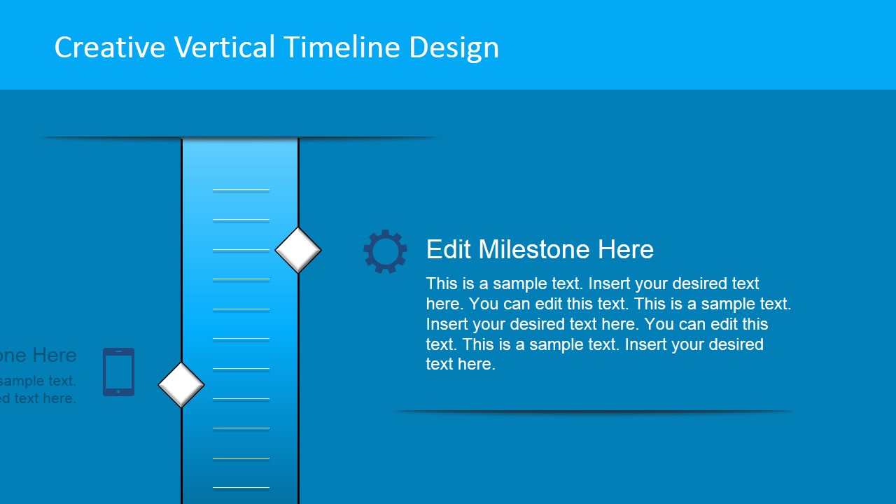 Vertical Creative Timeline Design For Powerpoint Slidemodel