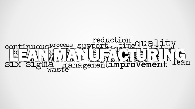 Lean Manufacturing Word Cloud Picture for PowerPoint