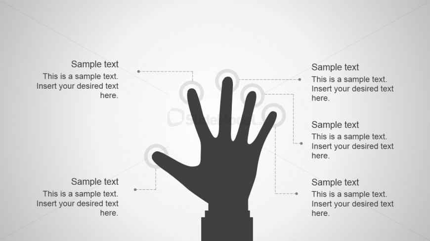 Hand Palm Silhouette for PowerPoint - SlideModel