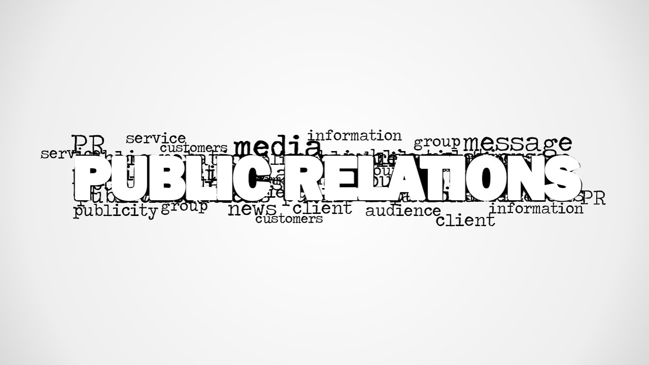 Word Cloud Image Featuring Public Relations