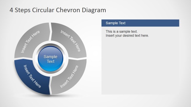 Four Arrows Circular Diagram for PowerPoint