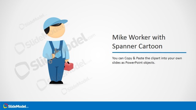 PowerPoint Clipart Cartoon with Spanner