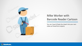 PPT Template 3D Logistics Worker