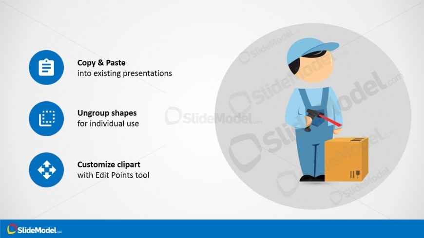 PowerPoint Theme Logistics Employee