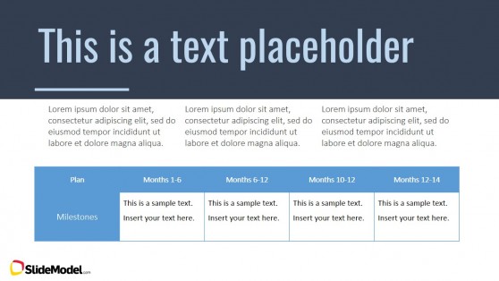 PowerPoint Theme with Background and Table