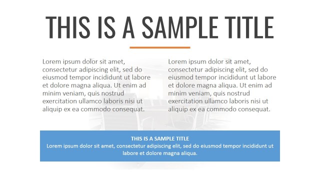 Centered Blurred Image Background PowerPoint Template