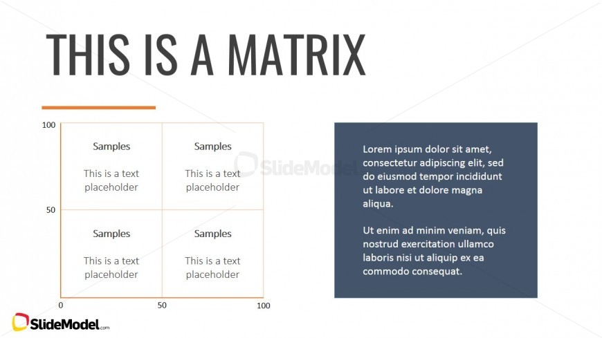 PPT Template Four Quadrants Matrix