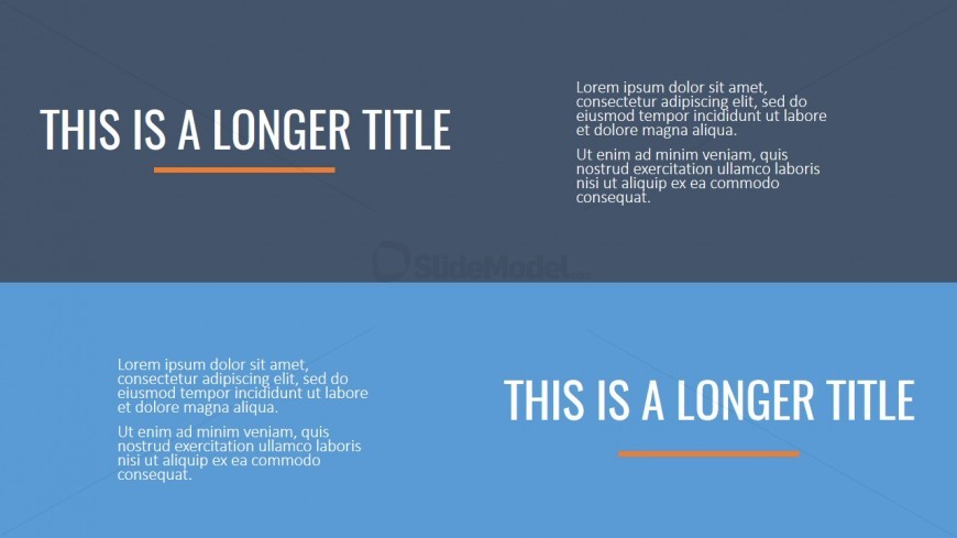 PPT Horizontal Titles Template