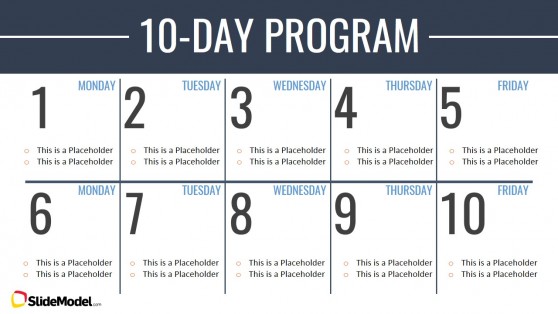 Timeline Template Two Weeks Calendar