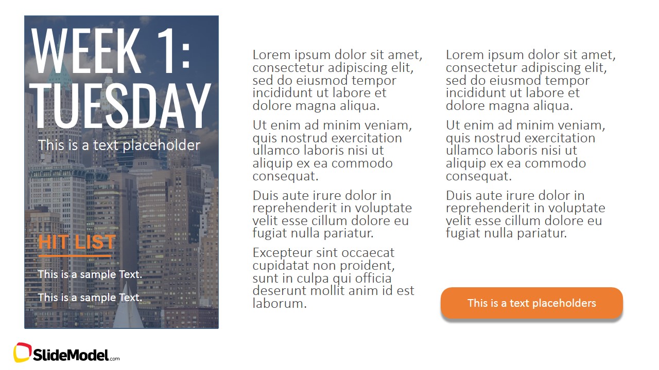 weekly plan professional powerpoint templates - slidemodel weekly plan professional powerpoint templates - slidemodel, Presentation templates