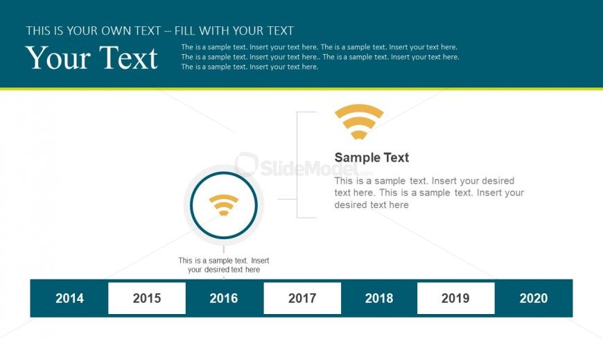 WiFi Icon for Yearly Milestone Shapes