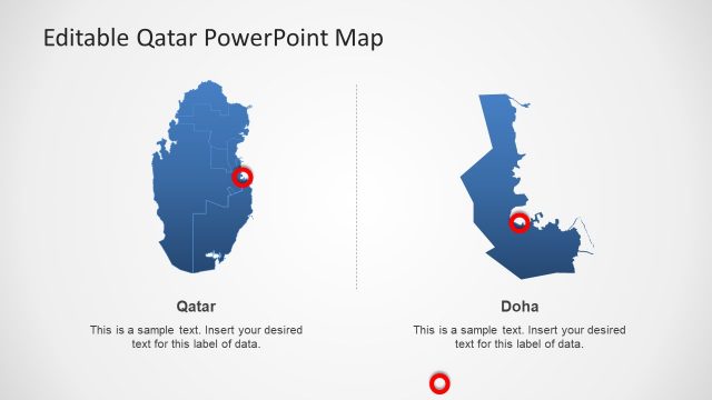 Highlighting Map of Qatar