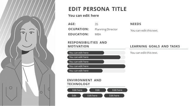 Flat Graphics of Persona Analysis