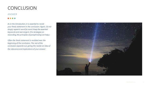 Essay Outline Conclusions Answer Slide Design