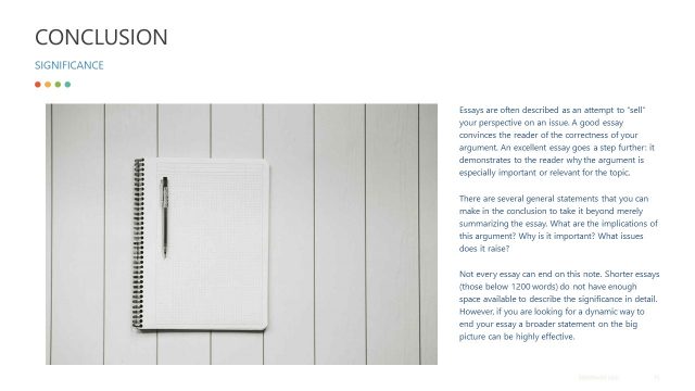 Significance Slide of Essay Outline Template