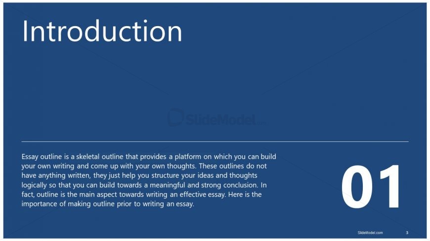 PPT Template for Slide Separator of Essay