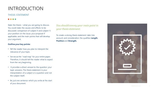 Thesis Statement of Essay Outline Template