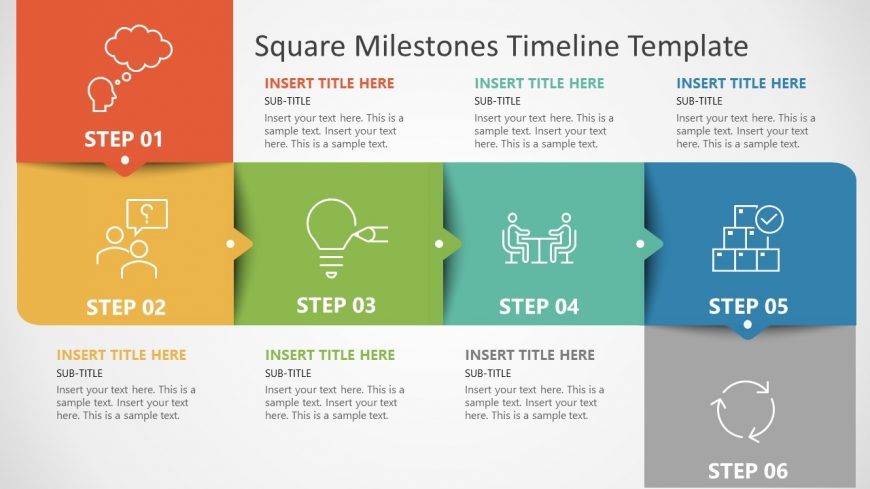 Infographic PowerPoint 6 Steps Diagram