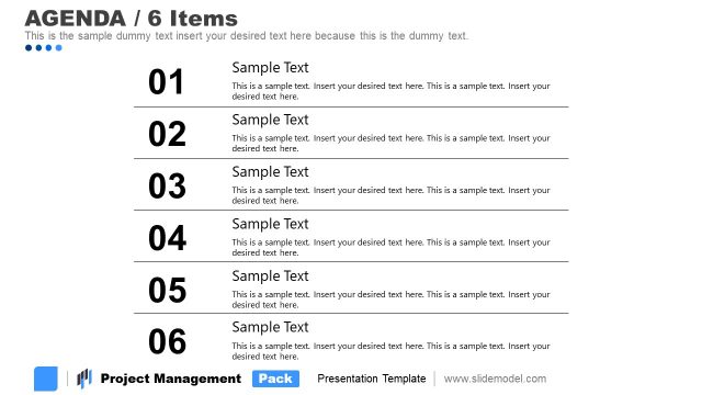 Table of Contents Agenda 2 Project Management PPT