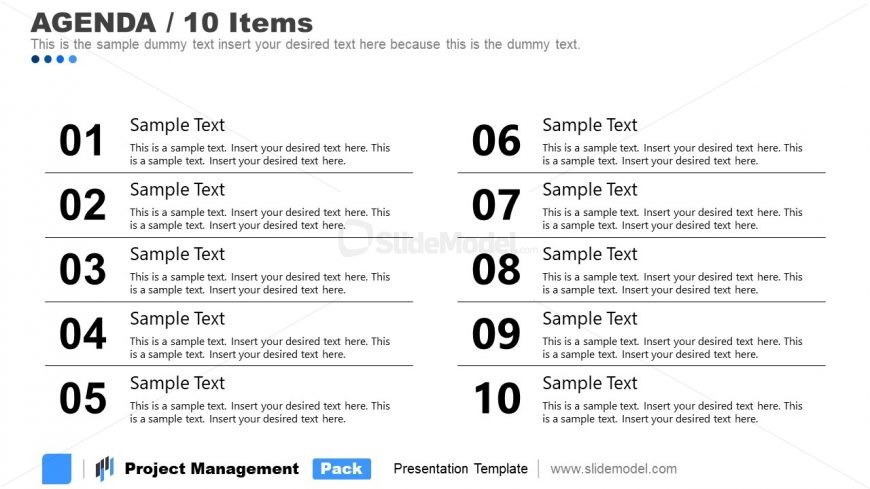 Contents Agenda 5 Project Management 