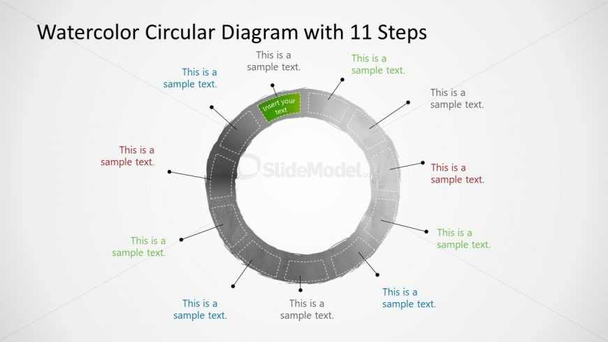 Presentation of Watercolor Design Step 11