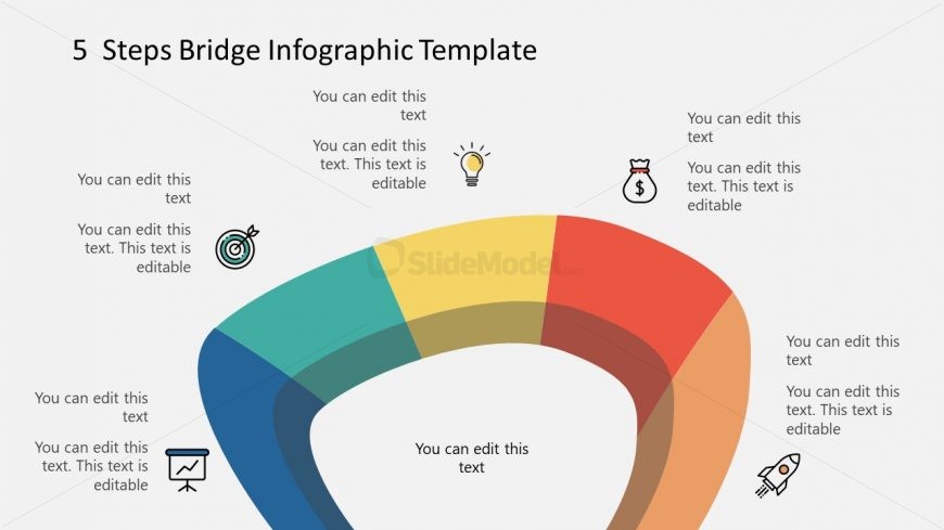 PowerPoint Infographic Diagram Bridge Template