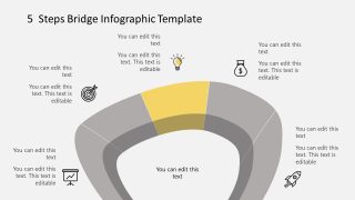 Step 3 Infographic Diagram Bridge Template 