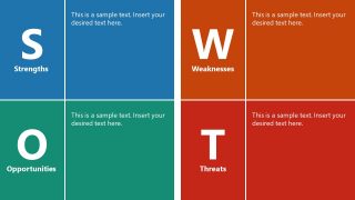 Vertical SWOT Analysis PowerPoint Template - SlideModel