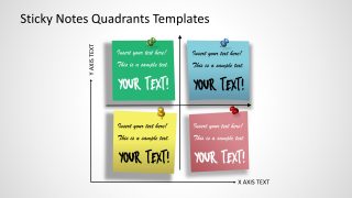 Presentation of Sticky Notes Quadrant Template