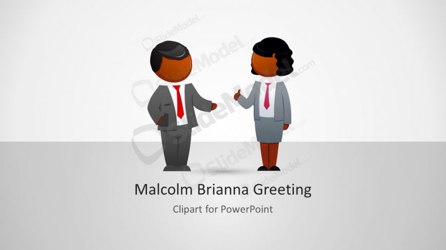 Characters Holding Hands Presentation Template