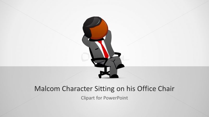 Cartoon Character Illustration - Office Chair