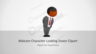 Vector Image for Malcom Character Looking Down