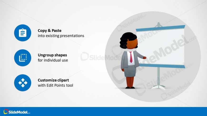 Presenter Brianna Cartoon - PPT Character