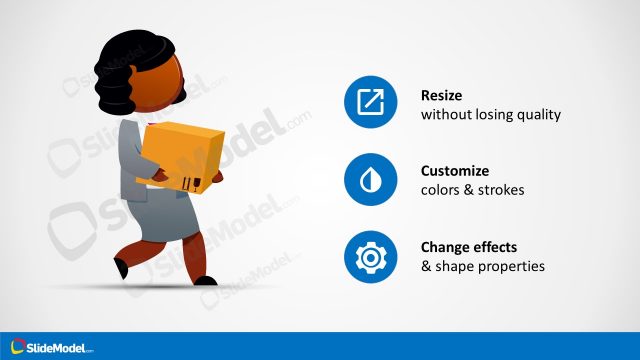 Brianna Character Clipart with Delivery Box