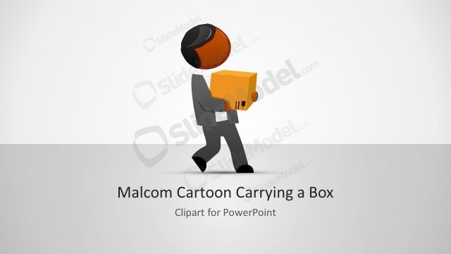 Malcom Delivery Box PowerPoint Character
