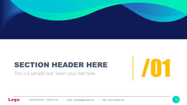 Section Header Slide – Modern Multi-Purpose PPT Slide