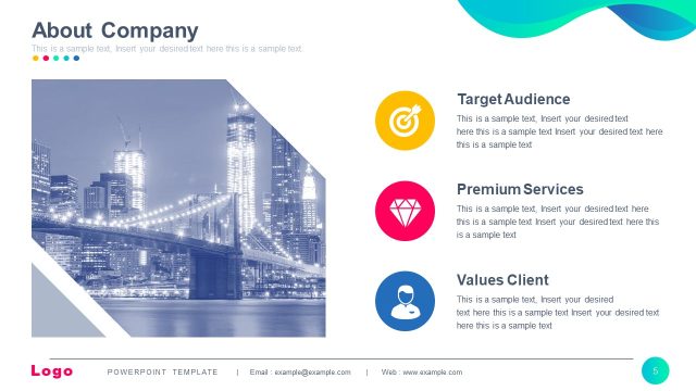 About the Company Presentation – Modern Multi-Purpose PPT Template