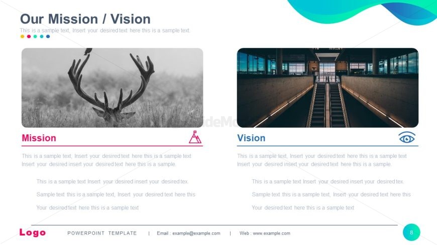 Editable Mission & Vision Slide - Multi-Purpose Template
