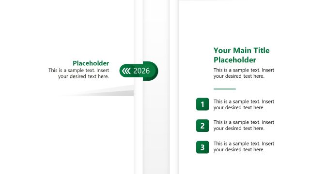 6-Year Vertical Timeline PPT Template for Presentation