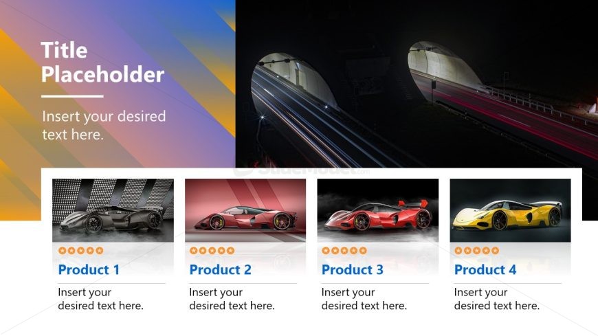 Luxury PowerPoint Template - Products Slide