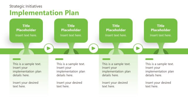 Sustainability Strategy Template – Implementation Plan Slide