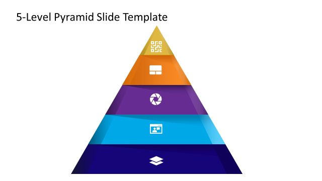 Customizable 5-Level Pyramid PPT Template