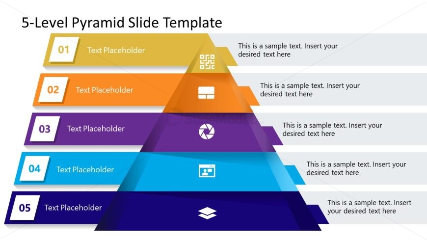 5-Level Pyramid Slide Template